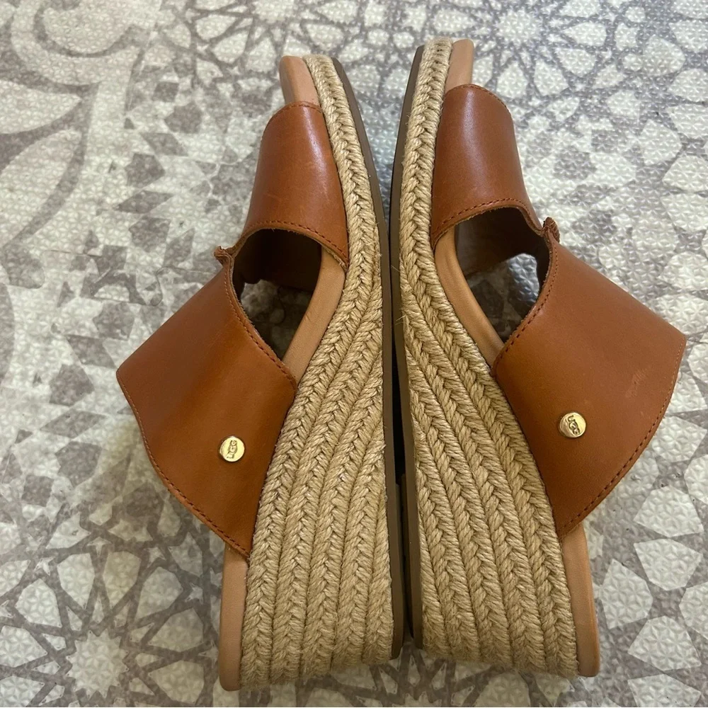 UGG Australia Women’s Eirene Platform Sandal Brown Size 9 - Picture 4 of 5